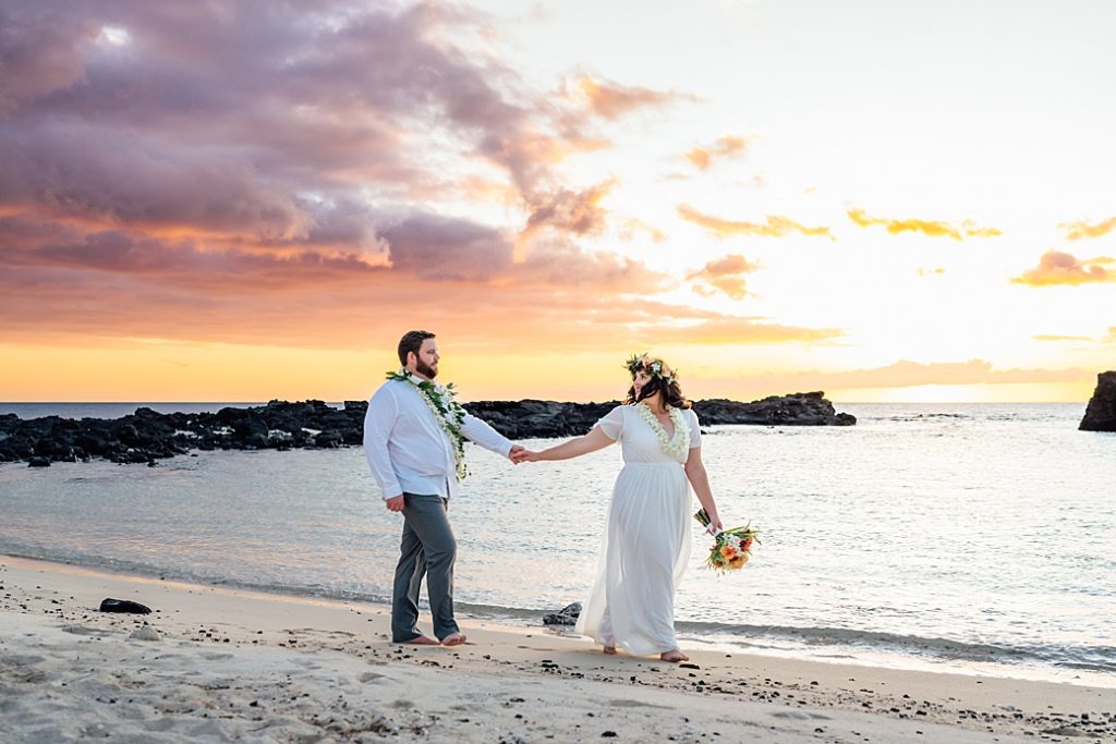 Big Island Officiant and Photographer captures stunning sunset