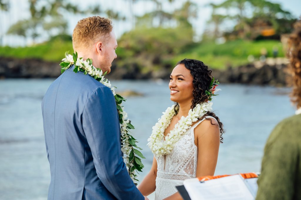 beautiful bride getting married in Hawaii