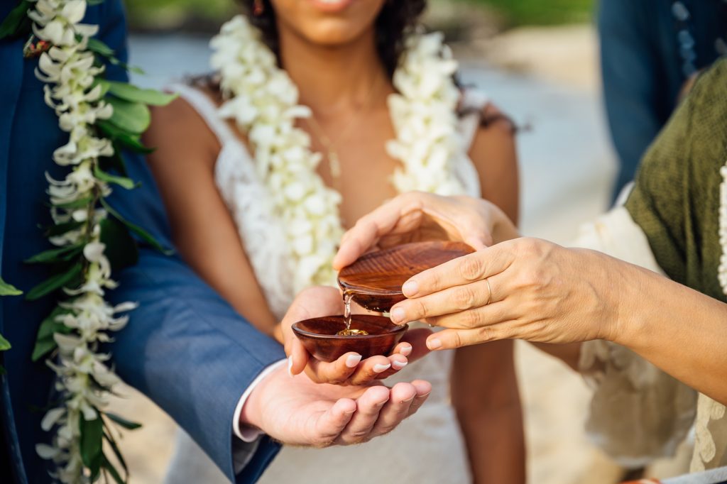 the ring blessing during an elopement ceremony