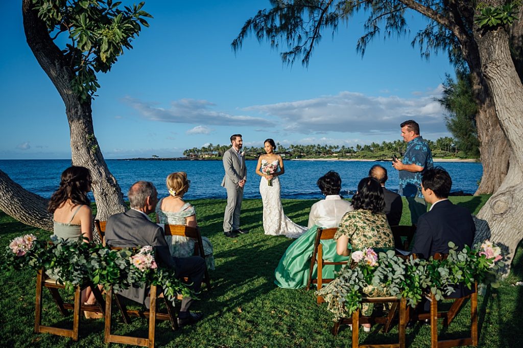ceremony during Beach Wedding in Hawaii