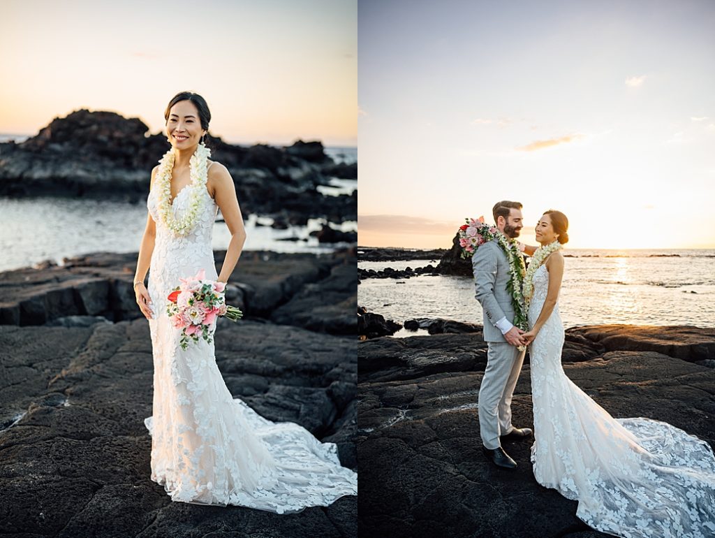 sunset Beach Wedding in Hawaii