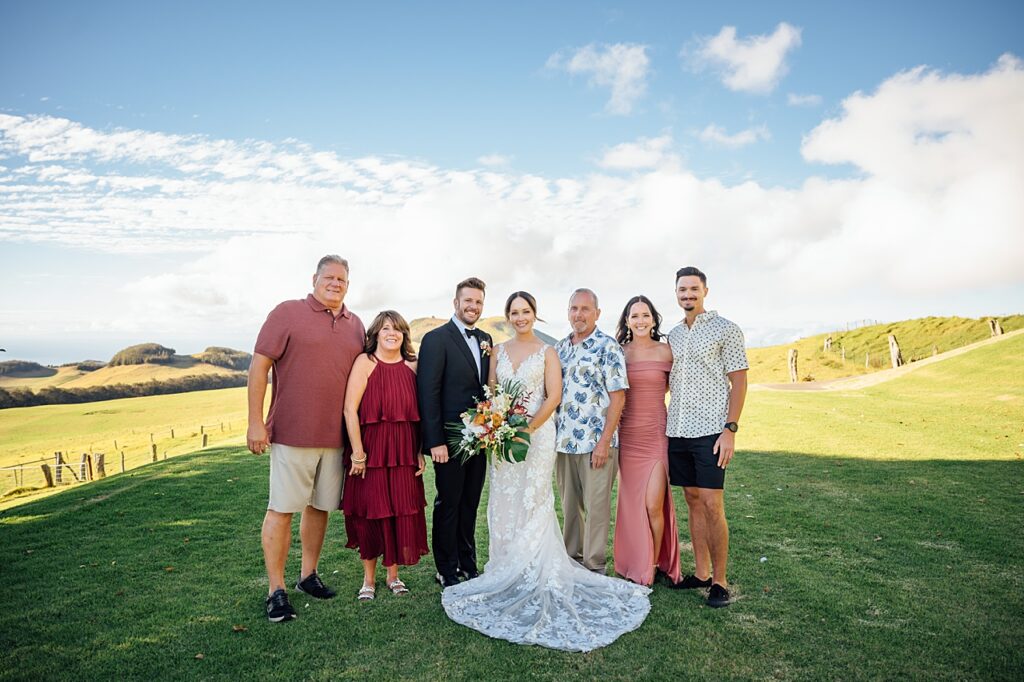 all the wedding guests at Kahua Ranch