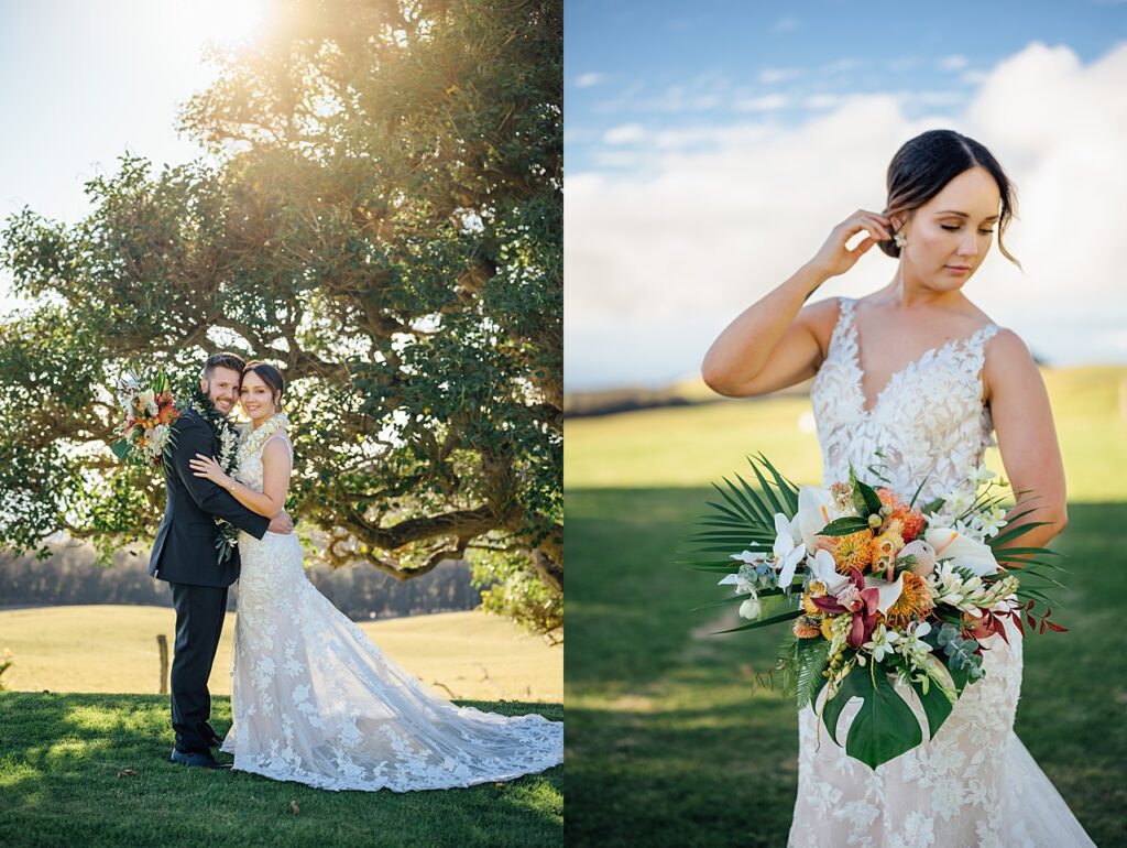 stunning couple on their wedding day