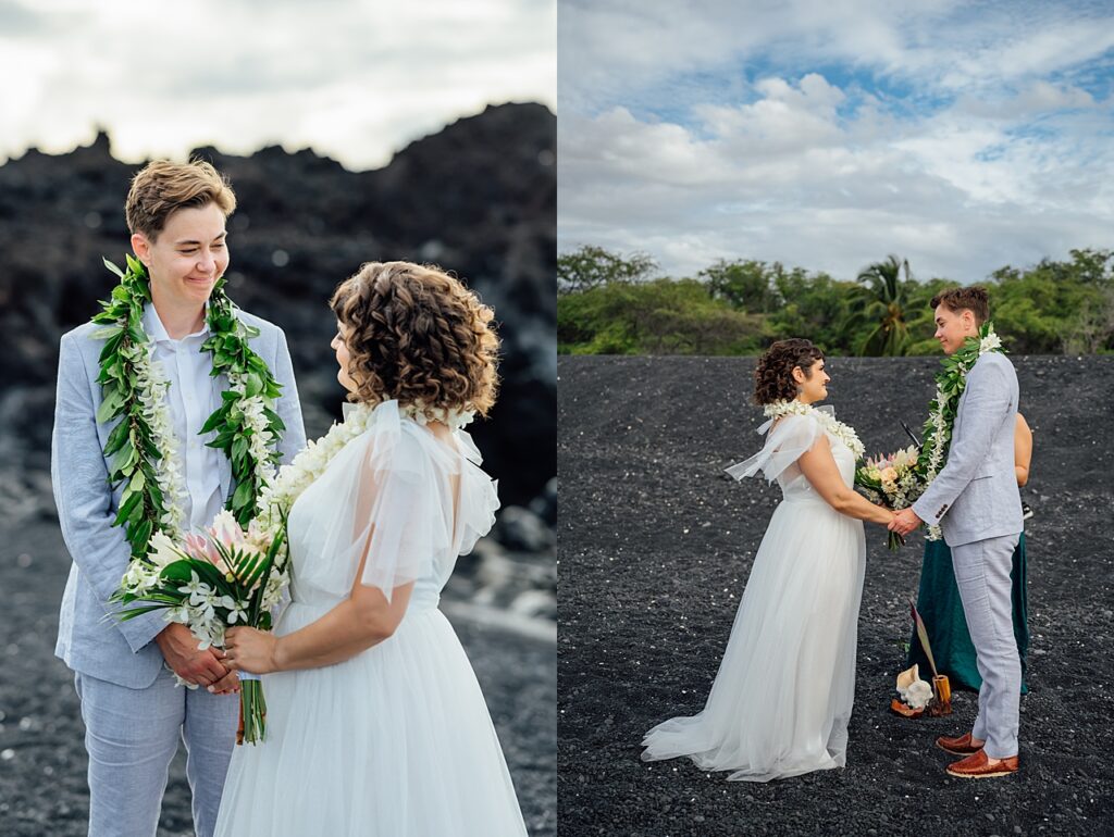 wedding ceremony at kiholo bay