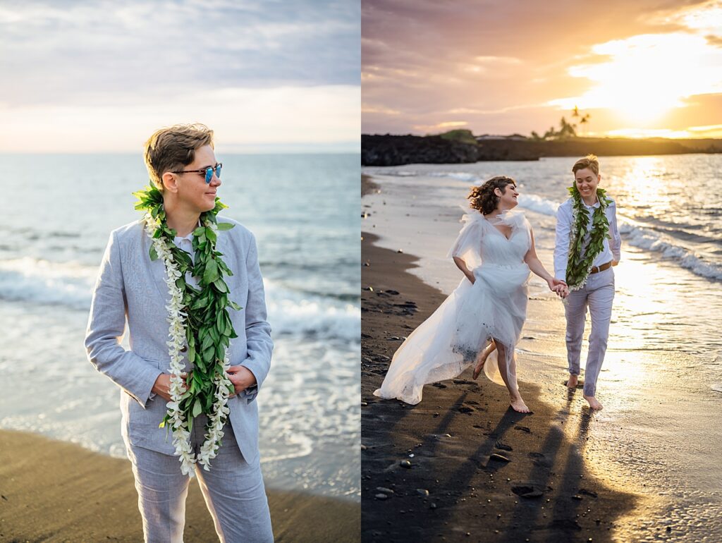 newlyweds dancing